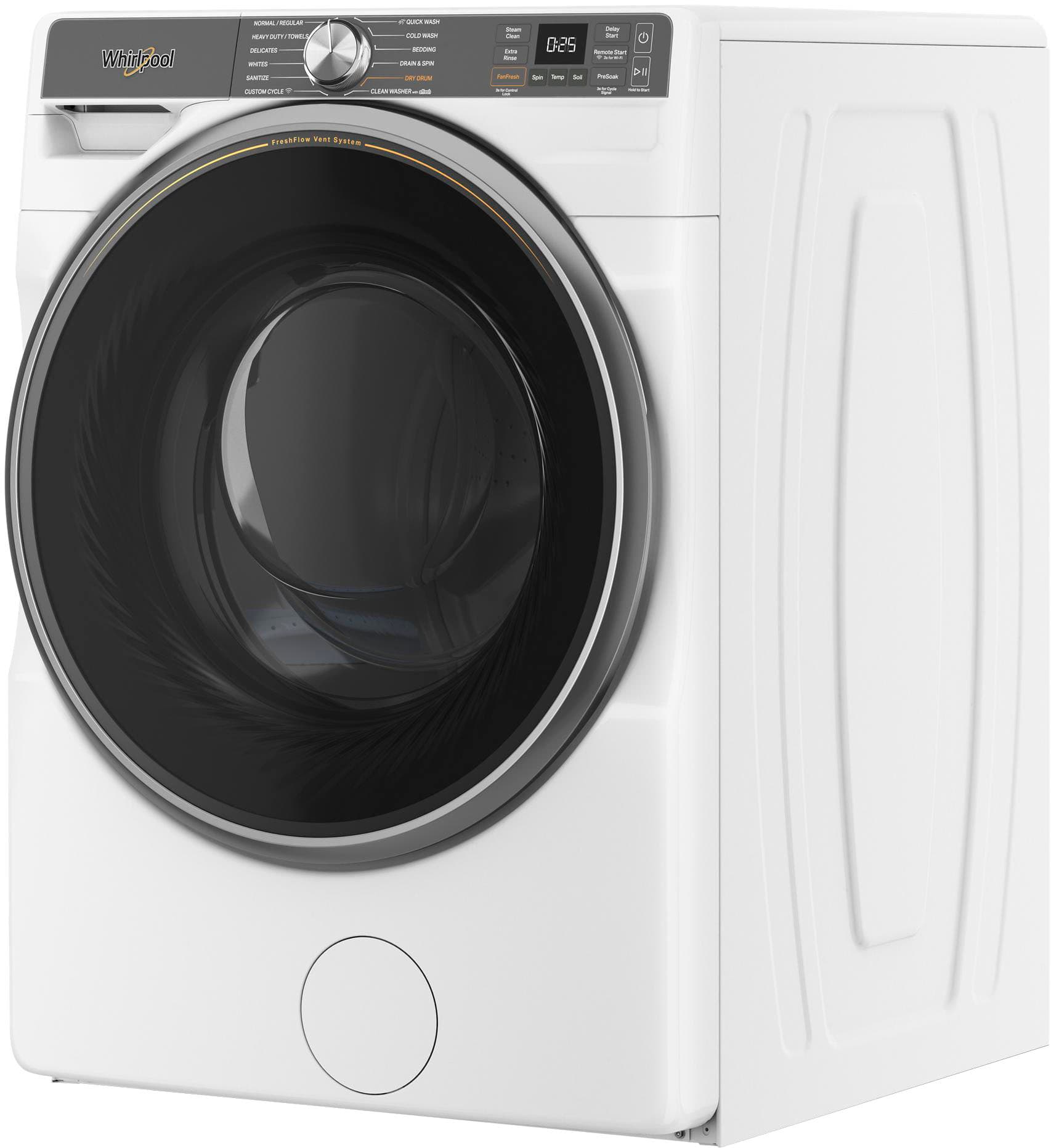 Whirlpool Front Load Washer 5.0 Cu. Ft Smart Steam WFW6720RW - Image 4