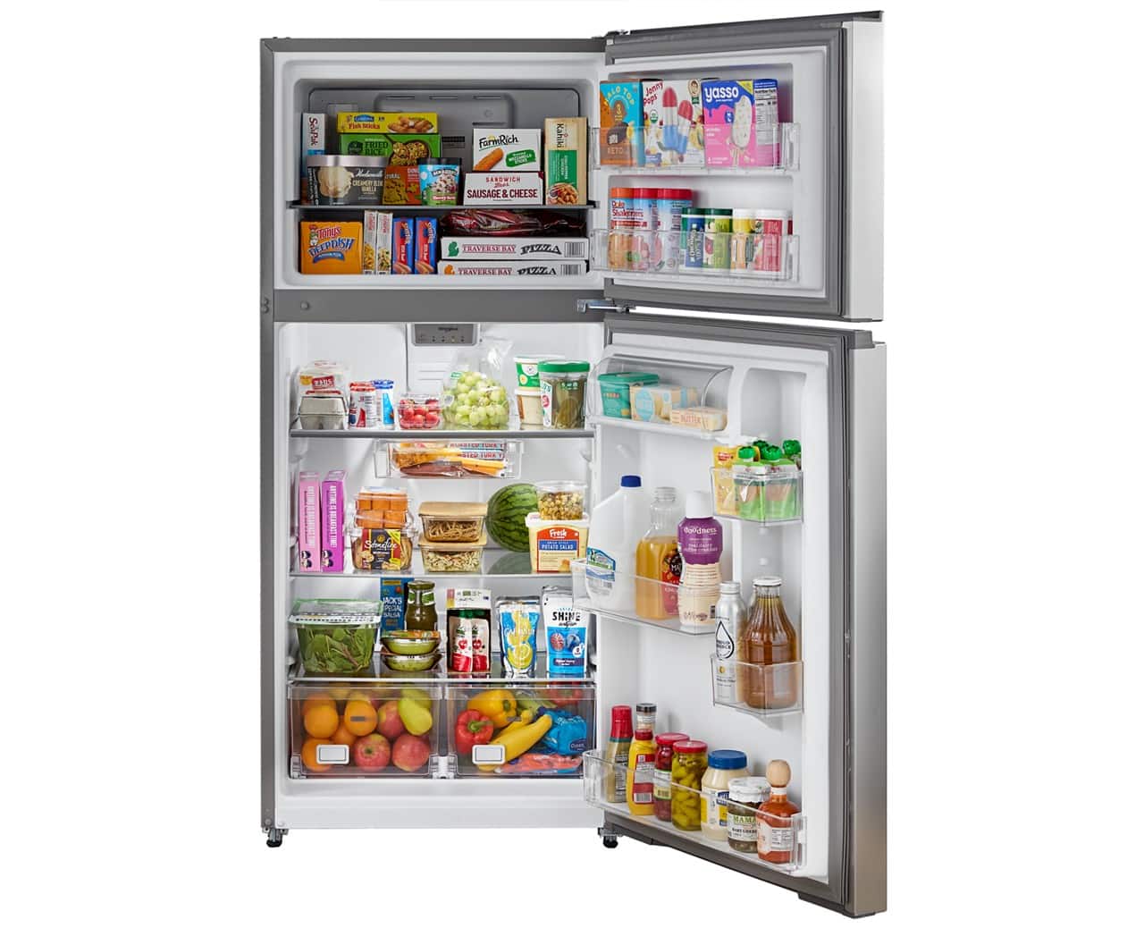 Whirlpool 30" Garage Ready Top Freezer Refrigerator 19.2 cu. ft WRTX7419SZ - Image 3
