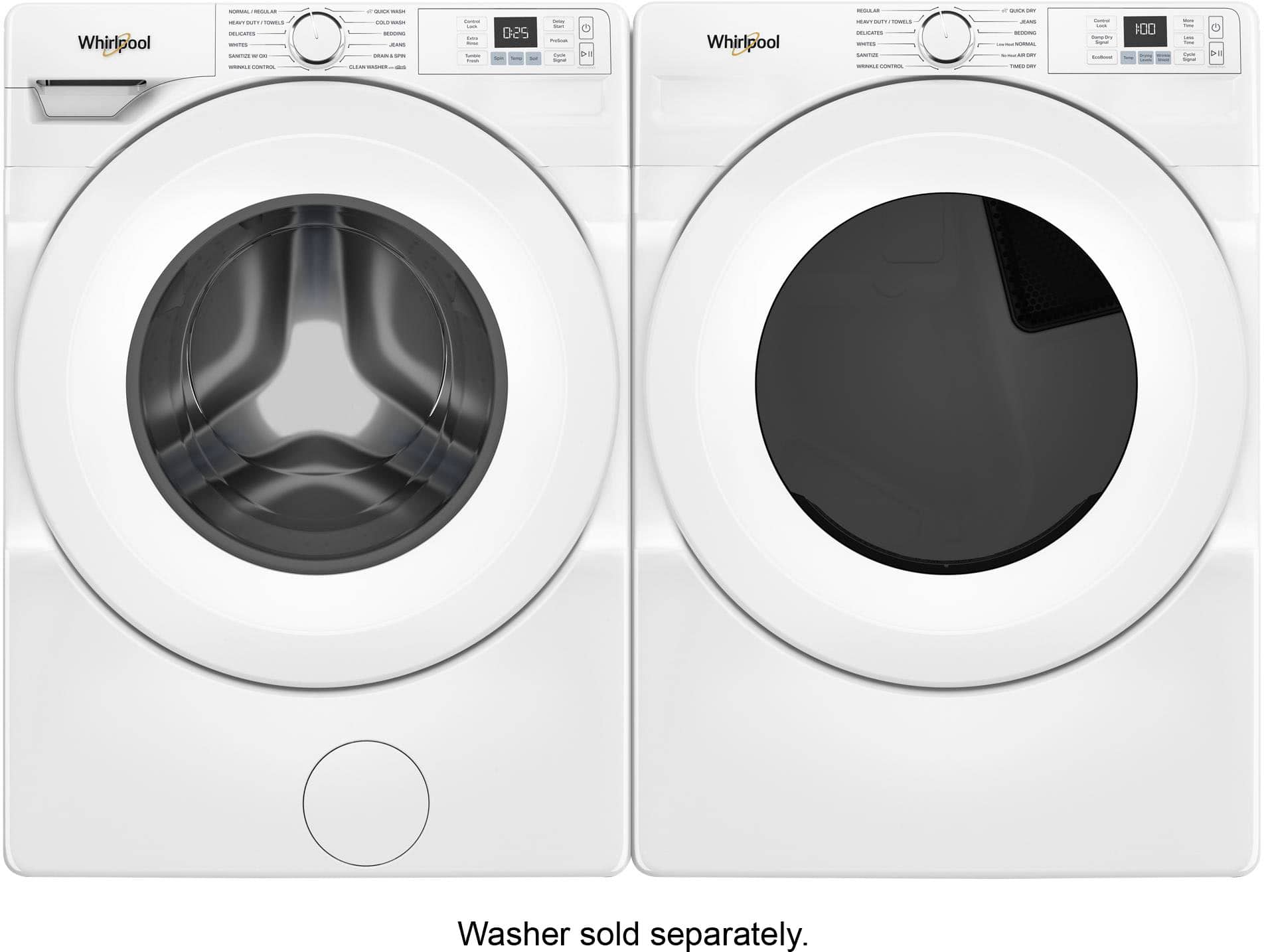 Whirlpool 7.4 Cu. Gas Dryer Ft w/ Steam in White WGD4720RW - Image 9