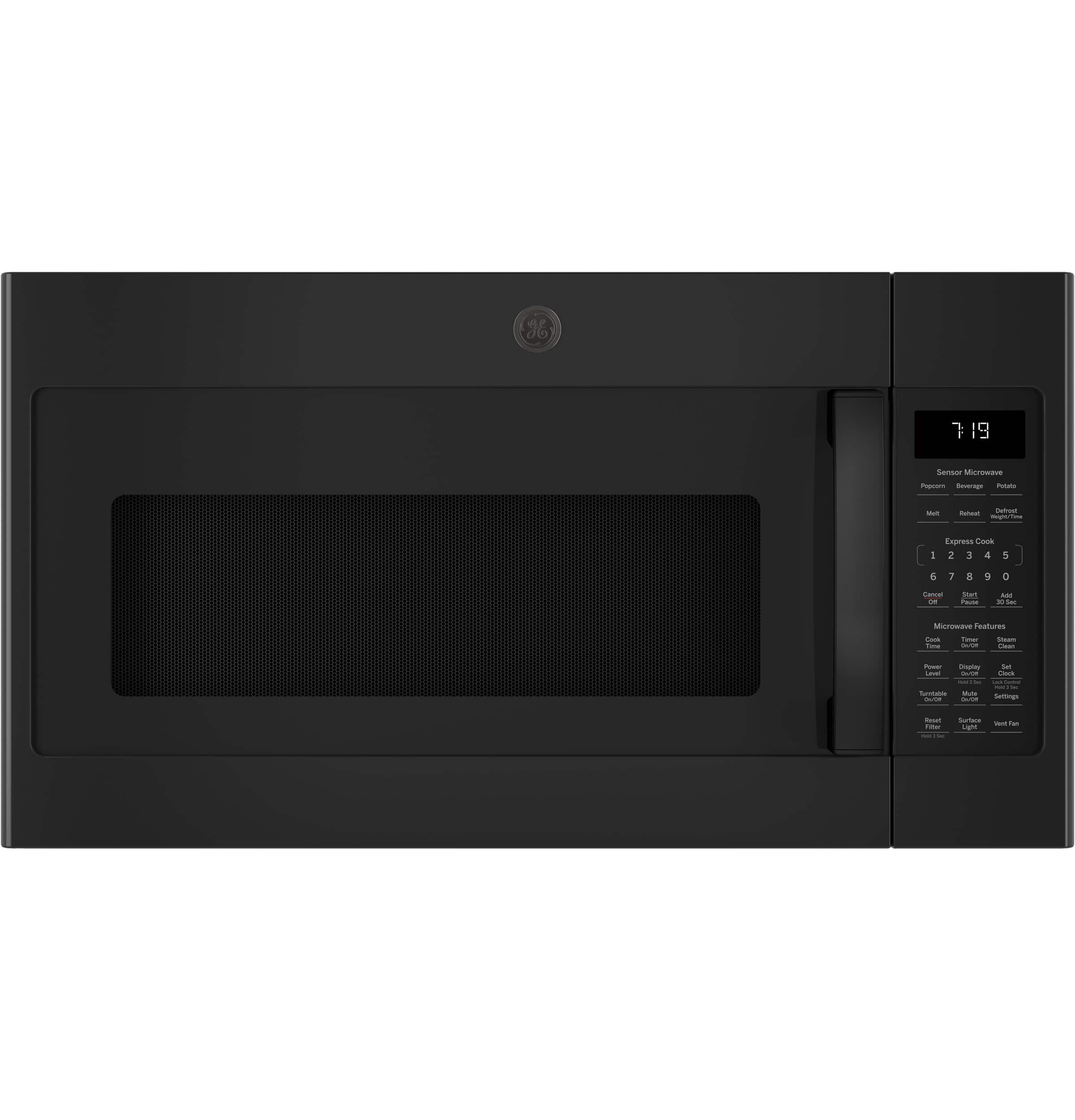 GE Over-the-Range 400 CFM Microwave 1.9 Cu. Ft Steam JVM7195DKBB - Image 1