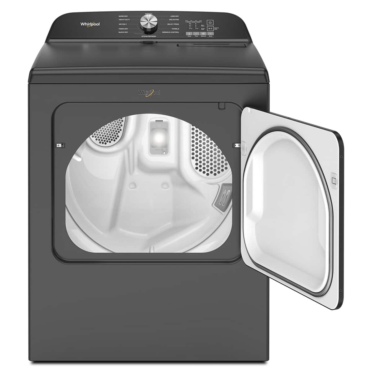 Whirlpool Electric Dryer 7.0 Cu. Ft Steam Volcano Black WED6150PB - Image 4