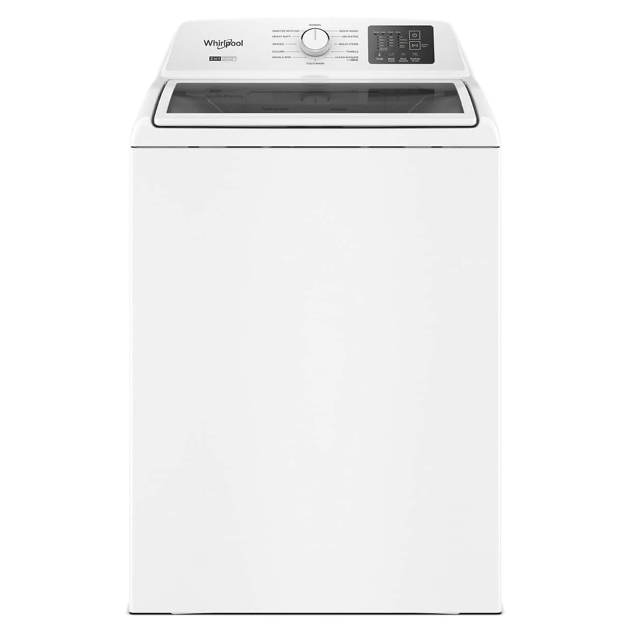Whirlpool Top Load Washer w/ 2-in-1 Agitator 4.3 Cu. Ft White WTW4307SW - Image 1
