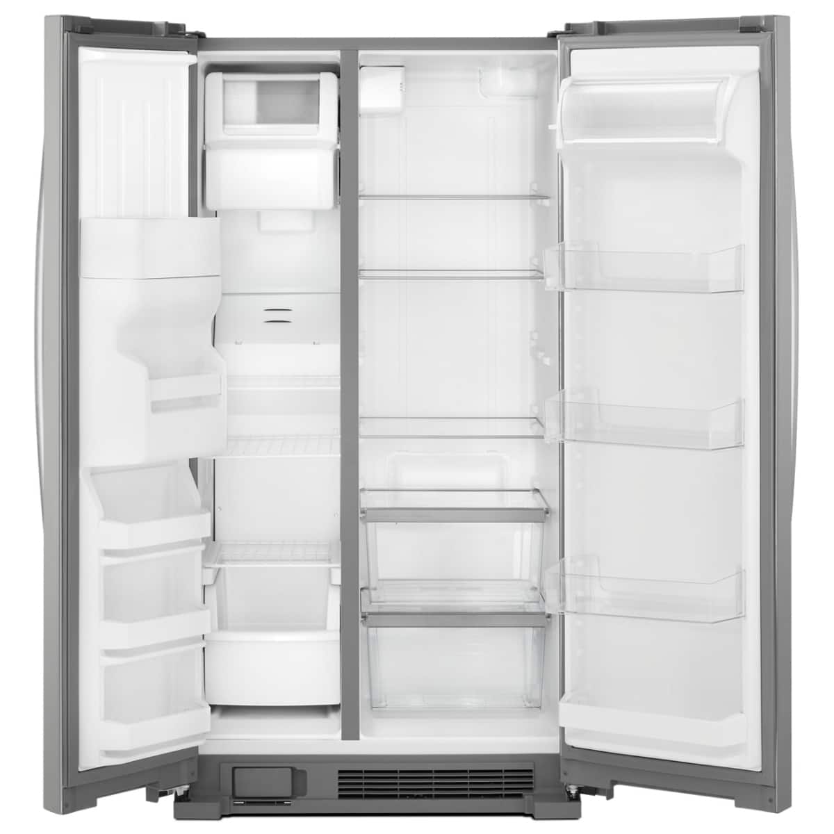 Whirlpool 36" Side-by-Side Refrigerator 25 cu. ft Stainless Steel WRS335SDHM - Image 4