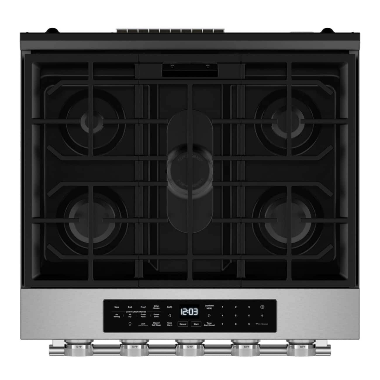 KitchenAid 30" Slide-In Gas Range 5.0 cu. ft Smart Convection KSGS530SPS - Image 4