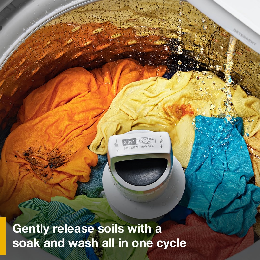 Whirlpool Top Load Washer w/ 2-in-1 Removable Agitator 4.3 Cu. Ft WTW4107SW - Image 6