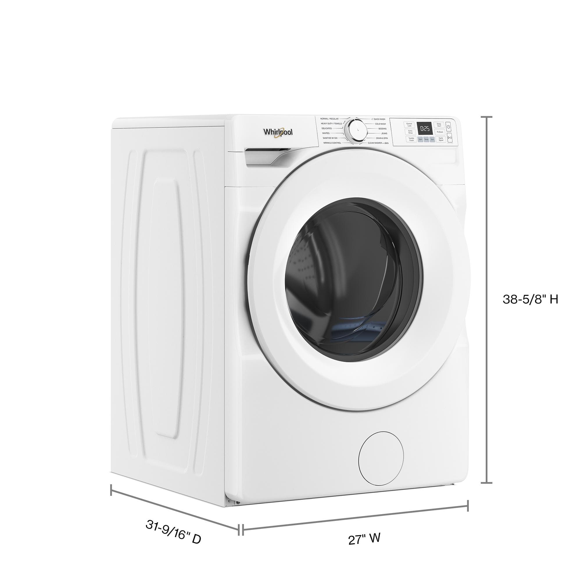 Whirlpool Front Load Stackable Washer 4.5 Cu. Ft WFW4720RW - Image 2