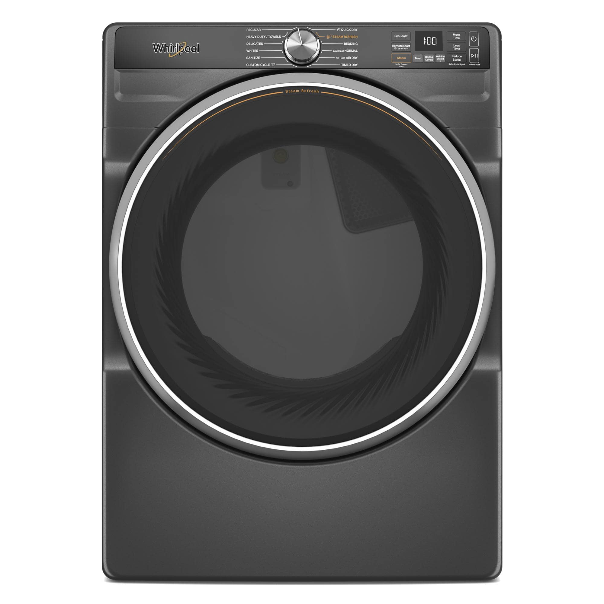 Whirlpool Electric Front Load Dryer 7.4 Cu. Ft Smart Steam Black WED6720RU - Image 1