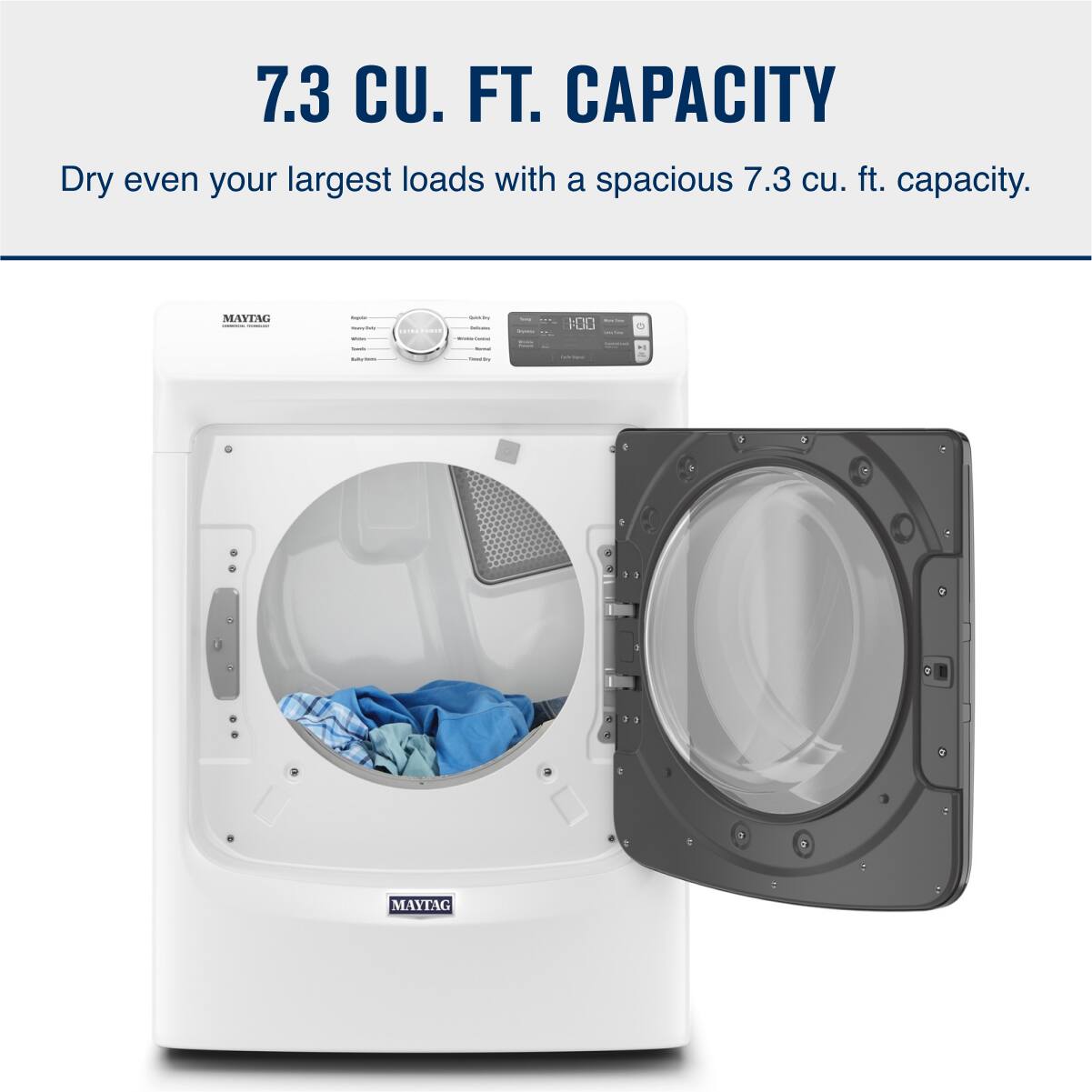 Maytag Gas Dryer 7.3 Cu. Ft MGD5630HW - Image 9