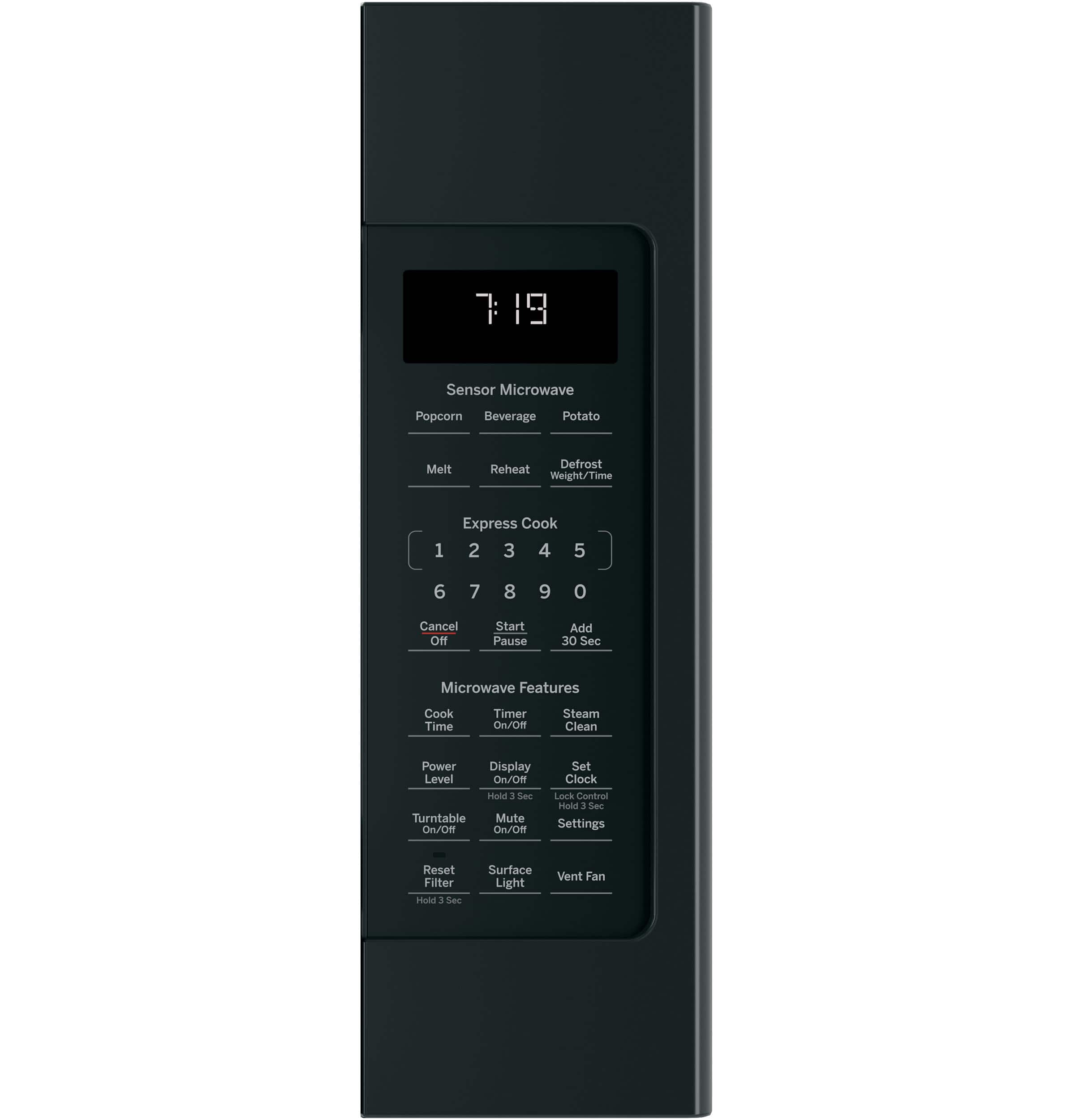 GE Over-the-Range 400 CFM Microwave 1.9 Cu. Ft Steam JVM7195DKBB - Image 2