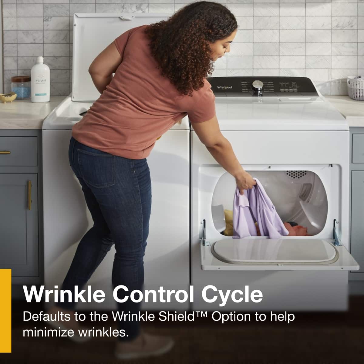 Whirlpool Electric Dryer w/ Moisture Sensing 7.0 Cu. Ft WED5010LW - Image 8