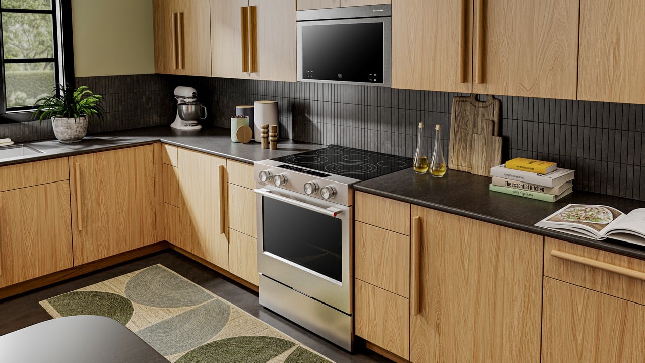 KitchenAid 30" Slide-In Electric Convection Range 5.3 cu. ft Smart KSES330SPS - Image 9