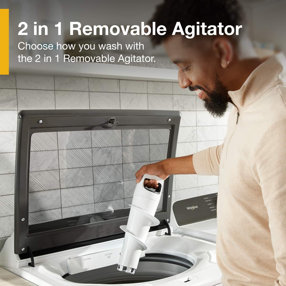 Whirlpool Top Load Washer w/ Removable Agitator 5.3 Cu. Ft White WTW6157PW - Image 5