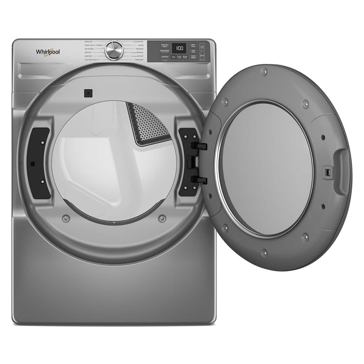 Whirlpool Electric Front Load Dryer 7.4 Cu. Ft Smart Radiant Silver WED5720RR - Image 4