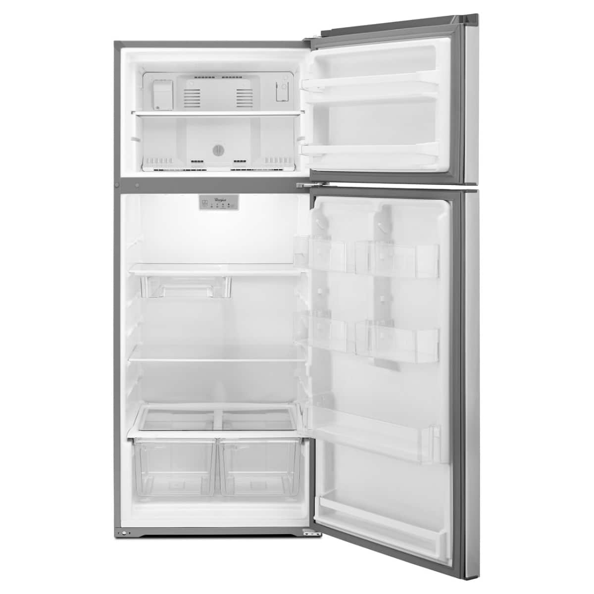 Whirlpool 28" Top Freezer Refrigerator 18 cu. ft Stainless Steel WRT518SZFM - Image 4