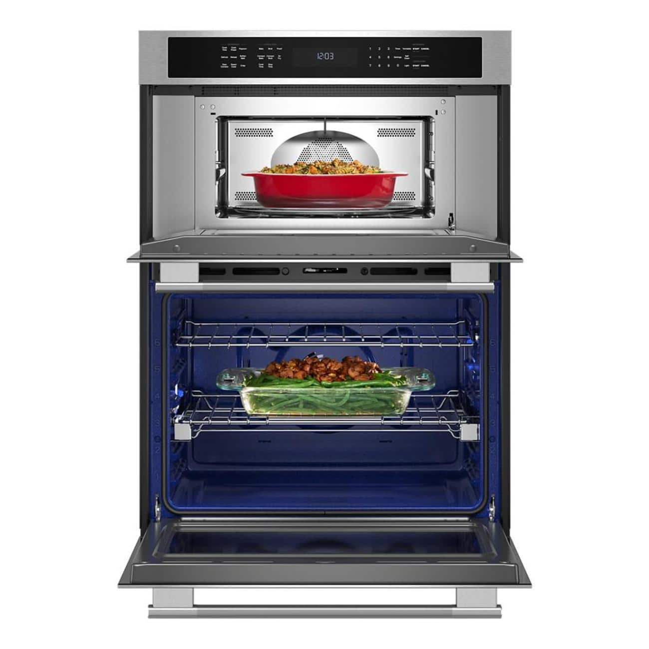 KitchenAid 30" Built-In Convection Wall Oven w/ Microwave Stainless KOEC530SPS - Image 3