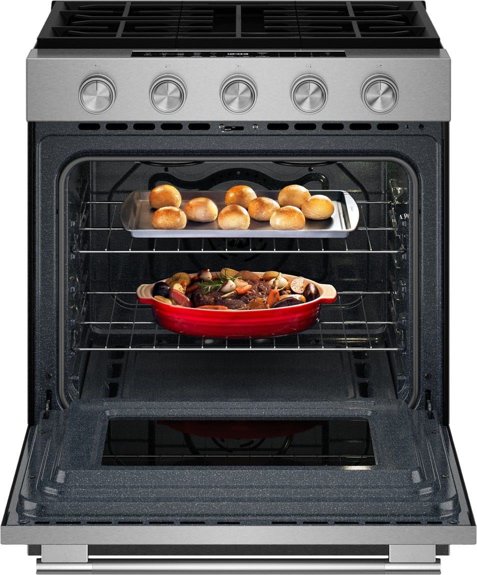 KitchenAid 30" Slide-In Gas Range 5.0 cu. ft Convection Stainless KSGS330SPS - Image 3