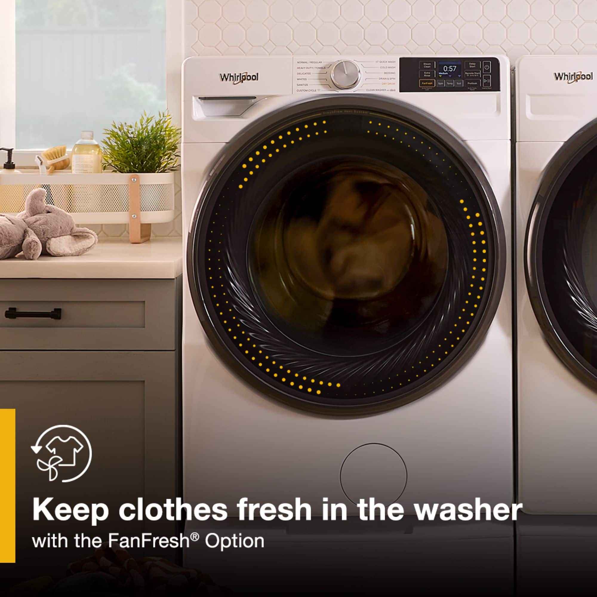 Whirlpool Front Load Washer 5.0 Cu. Ft Smart Steam WFW6720RW - Image 6