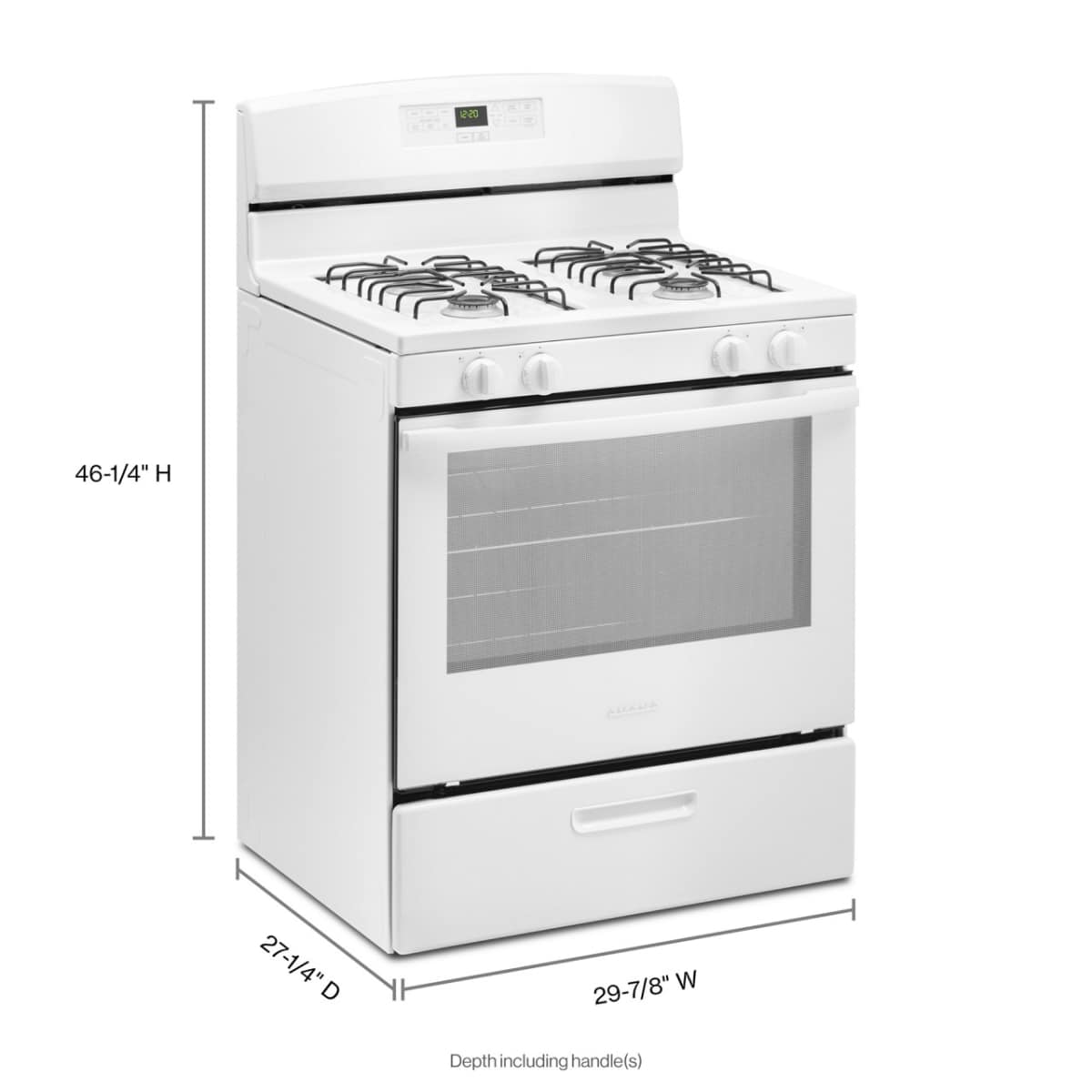 Amana 30" Freestanding Gas Range 5.1 cu. ft AGR6303MMW - Image 3