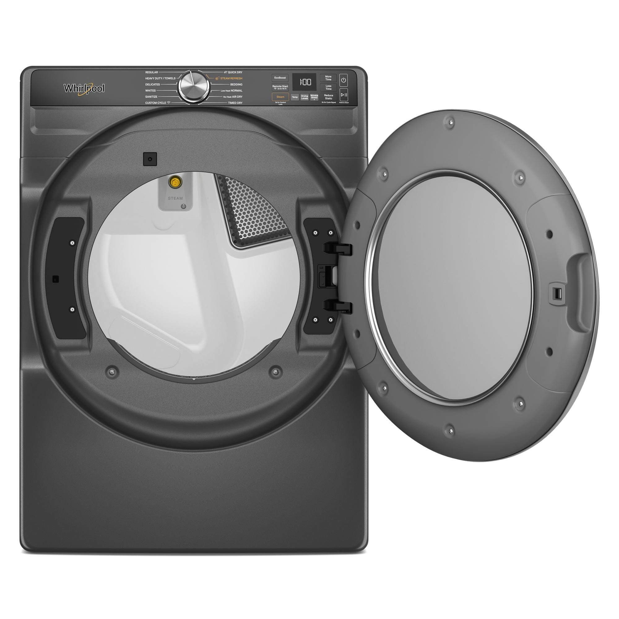 Whirlpool Electric Front Load Dryer 7.4 Cu. Ft Smart Steam Black WED6720RU - Image 5