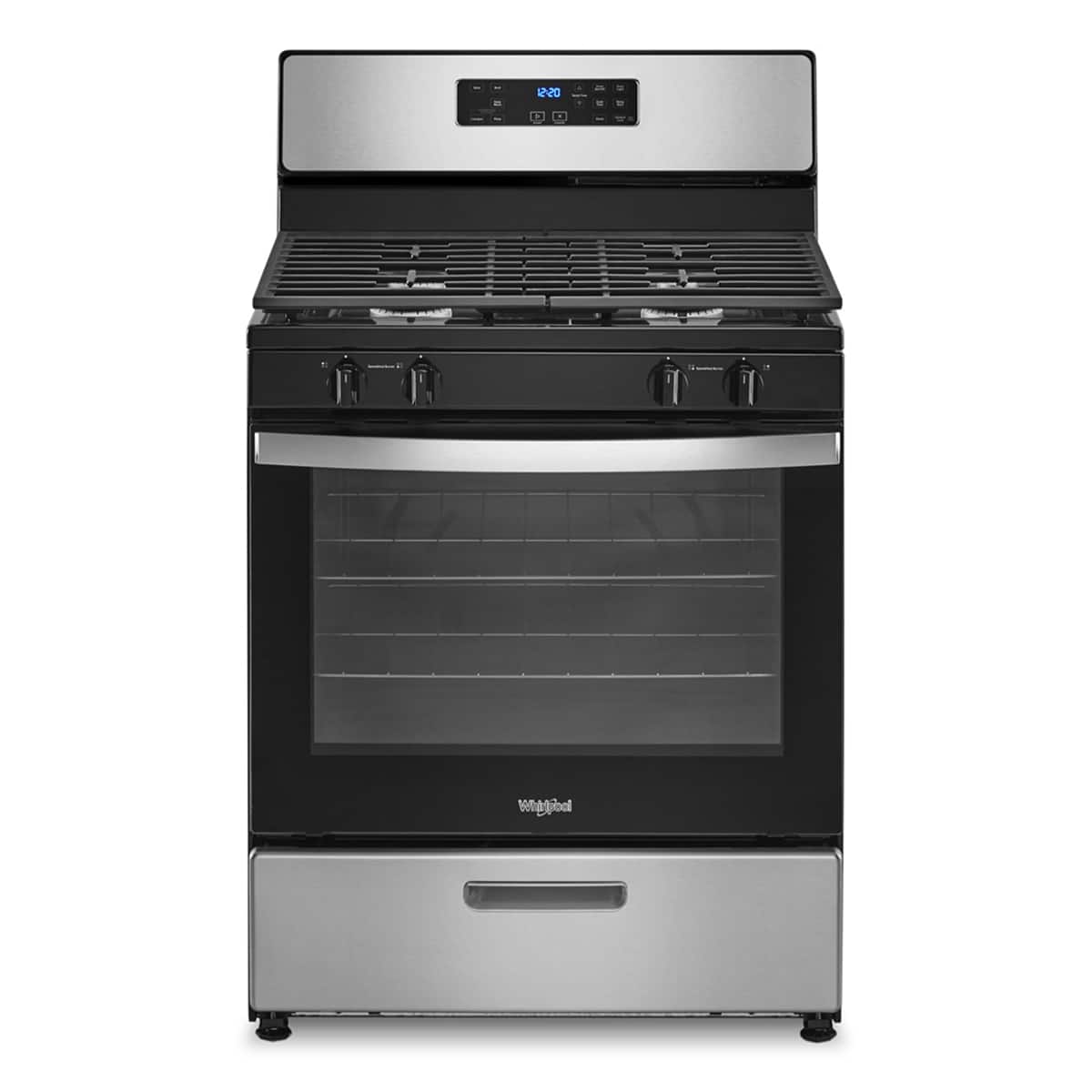 Whirlpool 30" Freestanding Gas Range w/ Broiler Drawer 5.1 cu. ft WFG320M0MS - Image 1