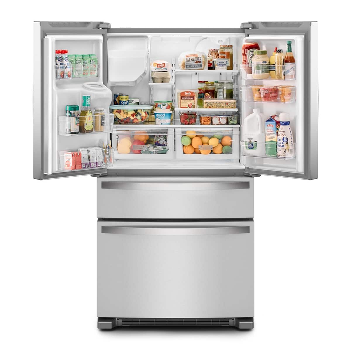 Whirlpool 36" French Door 4-Door Refrigerator 25 cu. ft Stainless WRMF3636RZ - Image 4