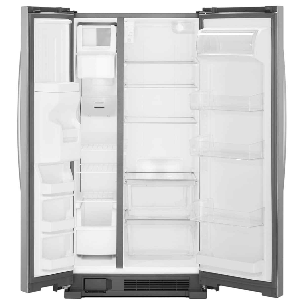 Whirlpool 36" Side-by-Side Refrigerator 24 cu. ft Stainless Steel WRS315SDHM - Image 4