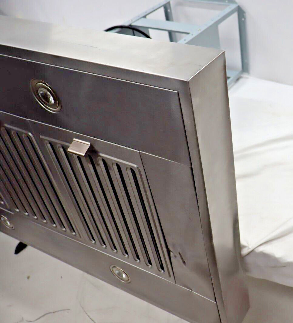Windster WS-63TB42SS 36" Convertible 780 CFM Island Range Hood, Stainless Steel