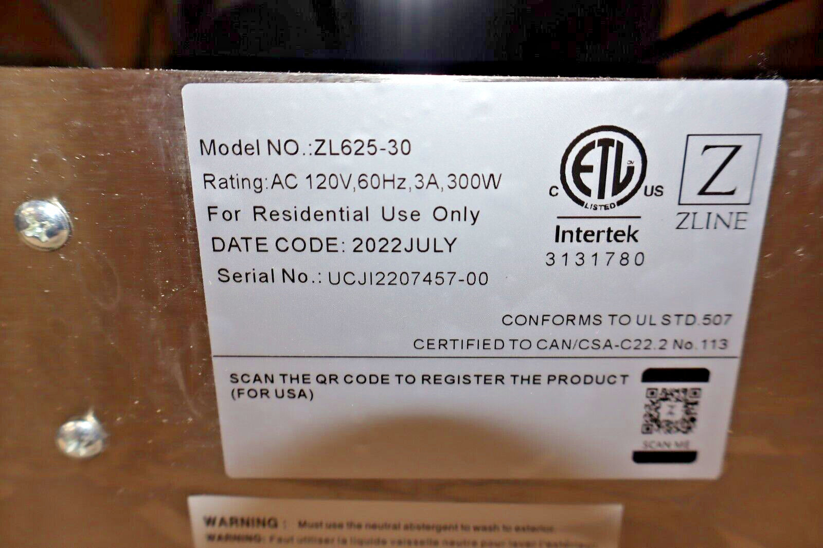 ZLINE - 30" 600 CFM 4-Speed Fan Under Cabinet Range Hood, Stainless Steel 625-30